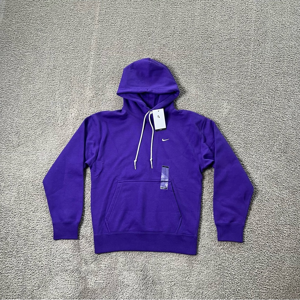 Nike Solo Swoosh Fleece Pullover Hoodie Men’s Size Small